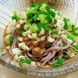 天かす納豆☆冷やしそば【うどんでも】